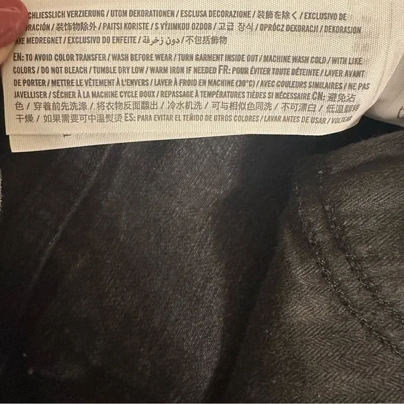 Abercrombie & Fitch Curve Love High Rise Mom Jeans Black Jeans Sz 28/6 - Picture 9 of 9